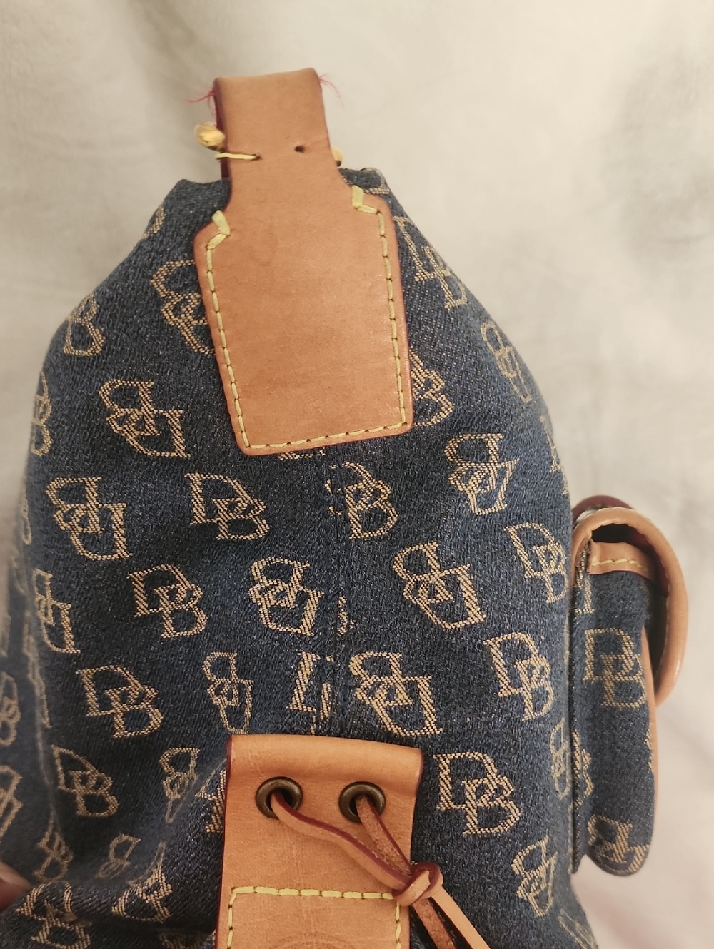 Dooney & Bourke Denim Monogram Hobo - Picture 3 of 11